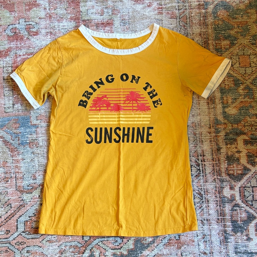 Yellow Women's Graphic T-Shirt - Bring On The Sunshine